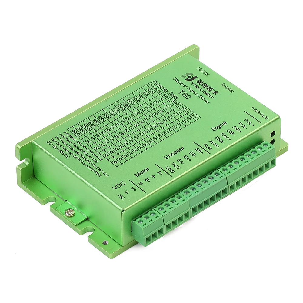 Драйвер шагового двигателя Rtelligent Nema 23 HBS57 T60 замкнутый цикл шаговый для
