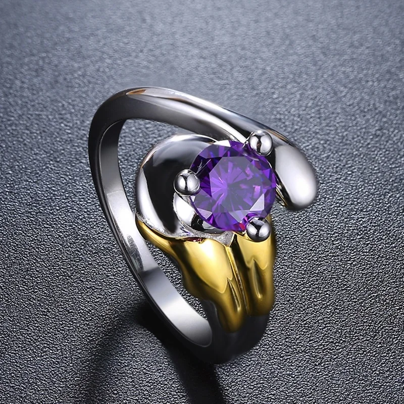 Аниме Mewtwo В детективе кольцо с Пикачу Покемон Mew2 925 пробы Серебряное кольцо с фиолетовым драгоценным камнем ювелирные изделия Романтический подарок высокое качество