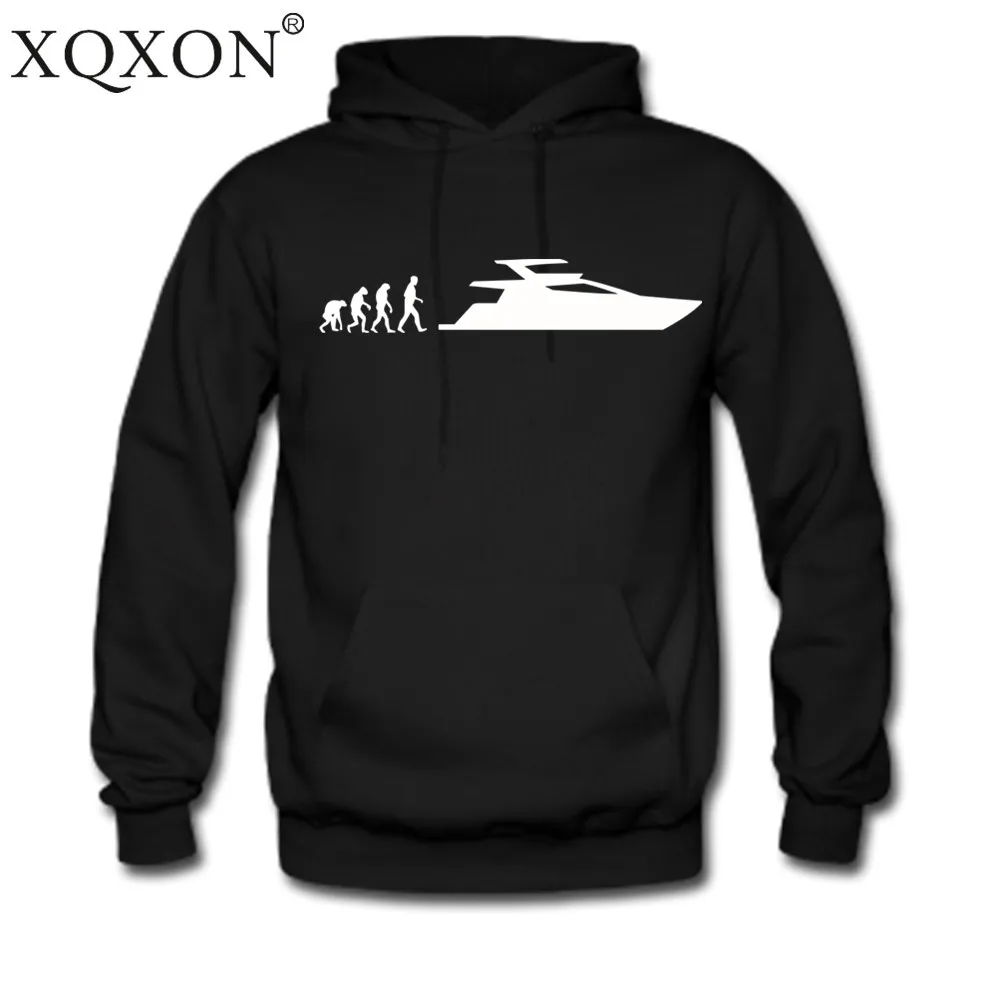 

XQXON High-quality yacht evolution interesting Pullovers Autumn winter New men ThinHooded Hoodies Sweatshirt Tops H21