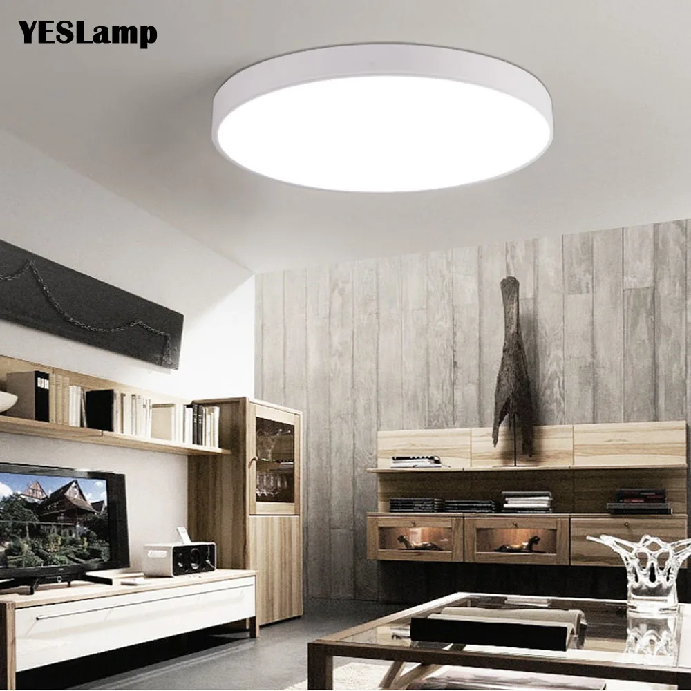 

UltraThin LED Ceiling Light Modern Panel Lamp Lighting Fixture Living Room Bedroom Kitchen Surface Mount Flush Remote Control