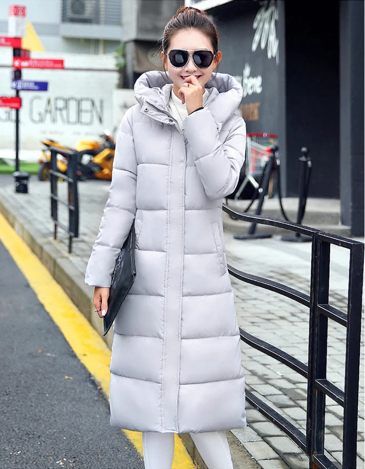 Модная зимняя куртка для женщин, плотная теплая Женская куртка, хлопковое пальто, парка, длинная куртка, Женская куртка inverno, Женское пальто с капюшоном