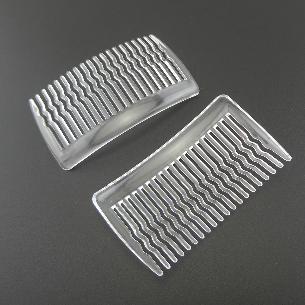 Гребень для волос прозрачный 20 зубьев 4 3 см * 7 6 10 шт.|plastic hair comb|plain combclear plastic comb |