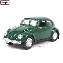 Maisto 1:24 Volkswagen-beetle классический производитель Авторизованная литая модель машины образец прикладного искусства украшения Коллекция