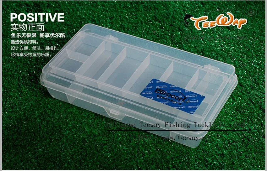 2000 шт./лот, коробка для инструментов для рыбалки, два слоя, прозрачная, двухслойная, коробка для приманки, маленькая коробка для рыболовных снастей