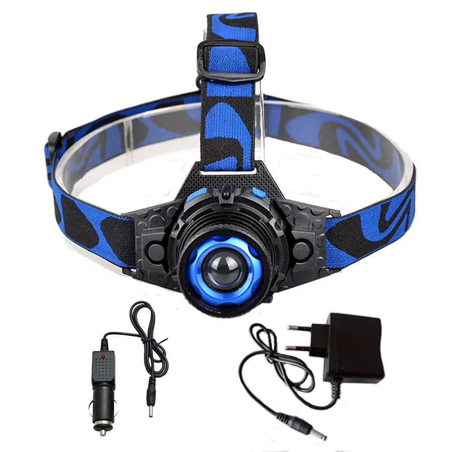 

Professional Super Bright Q5 Headlight Built-in Rechargeable Battery 3 Mode Zoomable Waterproof Headlight Head Light for Camping