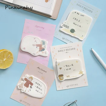 

30 Sheets Square grid note Sticky Notes Daily Agenda Planner Accessories Tool Index Sticky Memos Message Notes Scratch pad BQ013