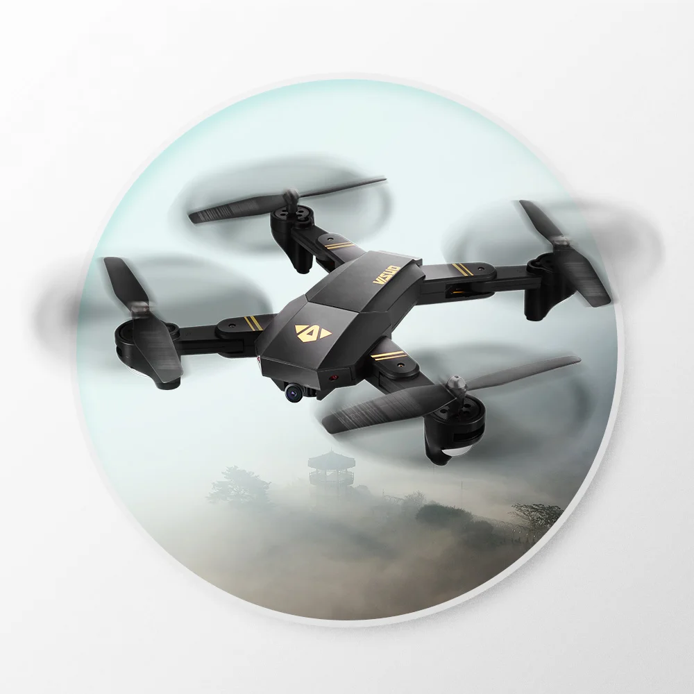 

RC Drone Helicopter XS809W Foldable Selfie RC Quadcopter 120 Degree Wide-angle Lens FPV 2MP WiFi Camera Altitude Hold Drone RTF