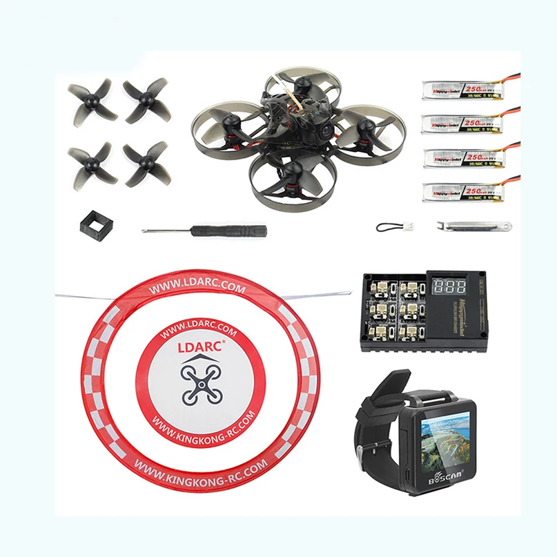 Happymodel Mobula7 V2 75 мм Crazybee F4 Pro OSD 2S BWhoop FPV гоночный Дрон Mobula 7 BNF Квадрокоптер с фартуком