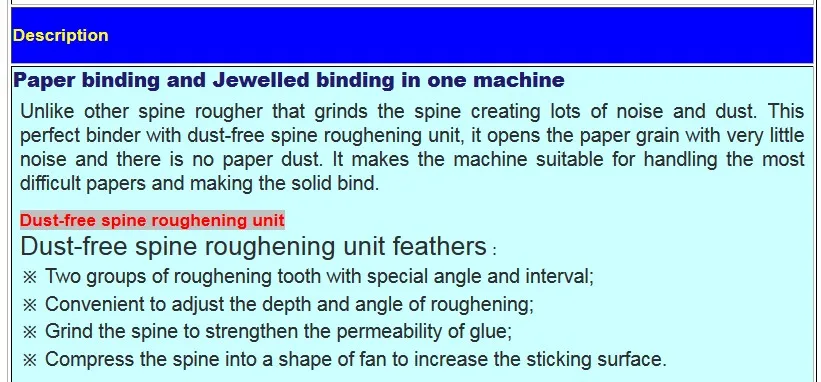 perfect binding machine with roughener unit 1_conew1