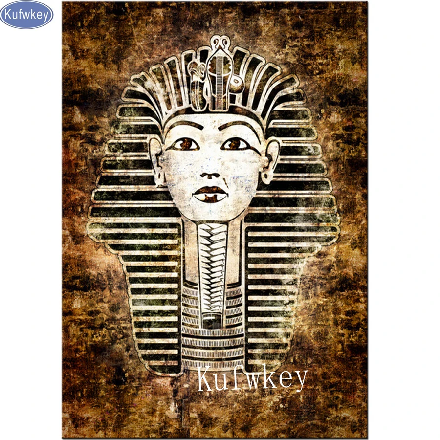 Алмазная вышивка Tutankhamun египетский фараон 5D полноразмерная алмазная живопись