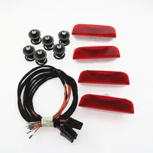 FHAWKEYEQ 1 conjunto Chicote de Cabo de Luz de Aviso De Porta Para VW Golf MK5 MK6 MK7 B6 B7 Jetta Passat Tiguan Touareg 3AD 947 411 7L6868243
