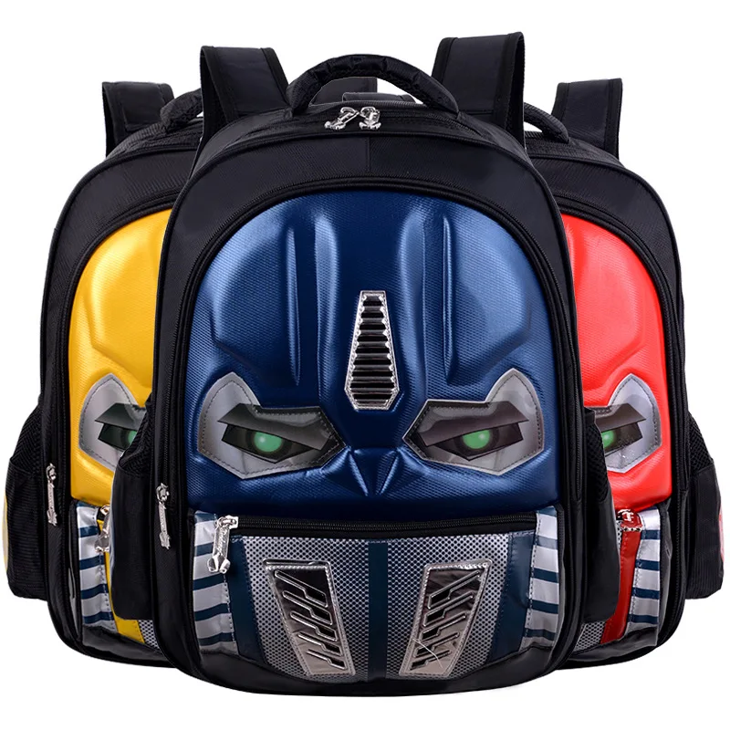 2017 New 3D Cartoon Cool School Bags For Boys Primary Children