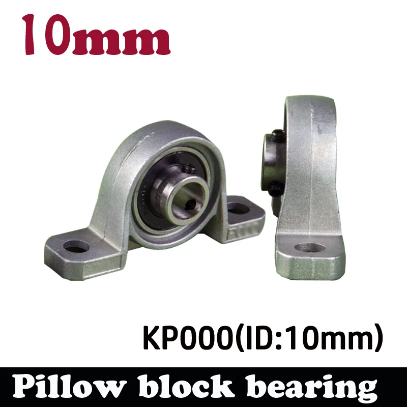 

4pcs 10mm KP000 Kirksite Bearing Insert Bearing Shaft Support Spherical Roller Zinc Alloy Mounted Bearings Pillow Block Housing