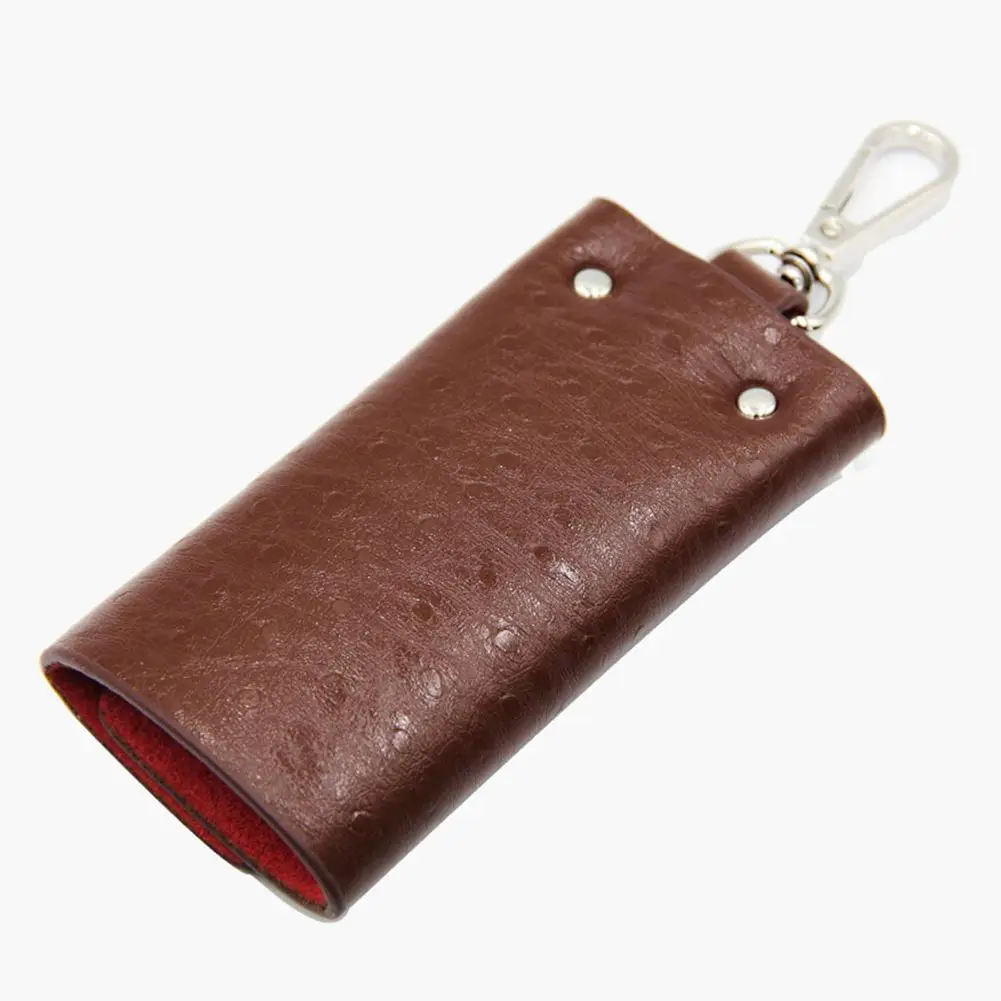 Car Key Holder Organizer Keychain Men Button Case Bag
