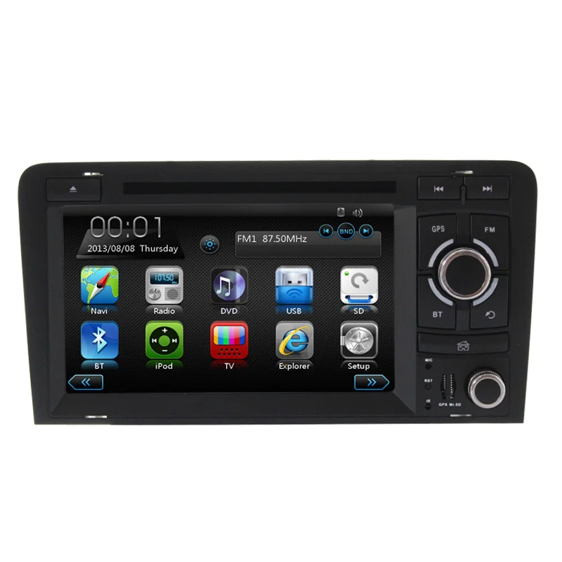 7Inch Radio Car DVD Player Bluetooth Wince6 0 For AUD IA3 With GPS Navigaiton 800x480 Digital