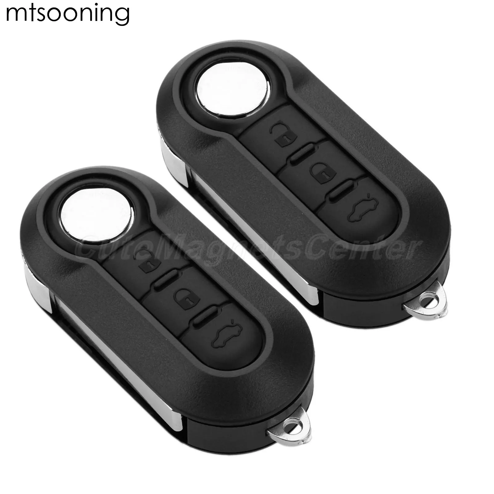 Mtsooning 2 шт. 3 кнопки дистанционного ключа Fob 433 МГц PCF7946 для Fiat Grande Punto Qubo 500 Doblo Florino Punto evo