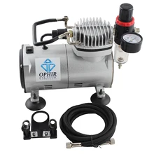 OPHIR Mini Air Compressor with Filter Holder Airbrush Air Compressor Set for Model Hobby Body Painting 110V/220V AC089 OPHIR Mini Air Compressor with Filter Holder Airbrush Air Compressor Set for Model Hobby Body Painting 110V/220V AC089