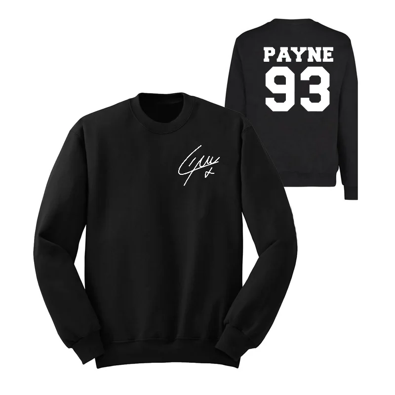 One Direction Sweatshirt Women Liam Payne 93 Hoodies Louis Tomlinson 91 Hooded Niall Horan Harry Styles Signature Sweatshirts
