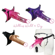 10 Speed Strong Dong Vibrating Dildo Penis Lesbian Massage Strap On Dildo Pants Realistic Penis Adult Sex Toys For Women Lesbian