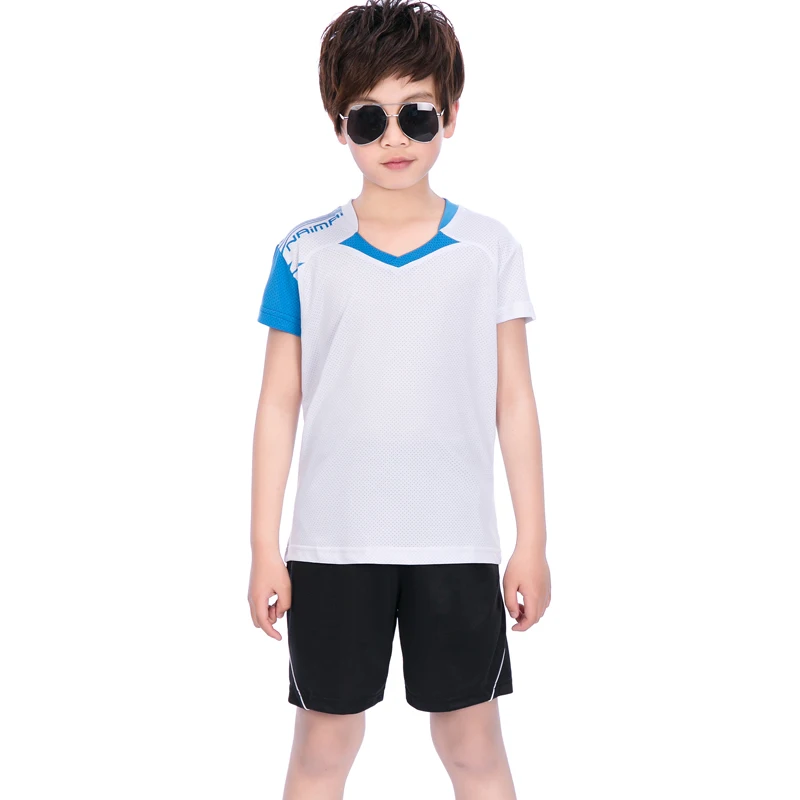 Г. Новинка, Детский костюм для мальчиков, Бадминтон Спорт, футболка+ шорты быстросохнущие теннисные шорты из полиэстера комплекты из Джерси для тенниса