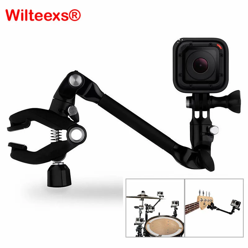 

WILTEEXS MusicJam Adjustable Music Braket Clip Mount For Guitar Musical Instruments For Hero 4 3 2 Sj5000 Xiaoyi Camera