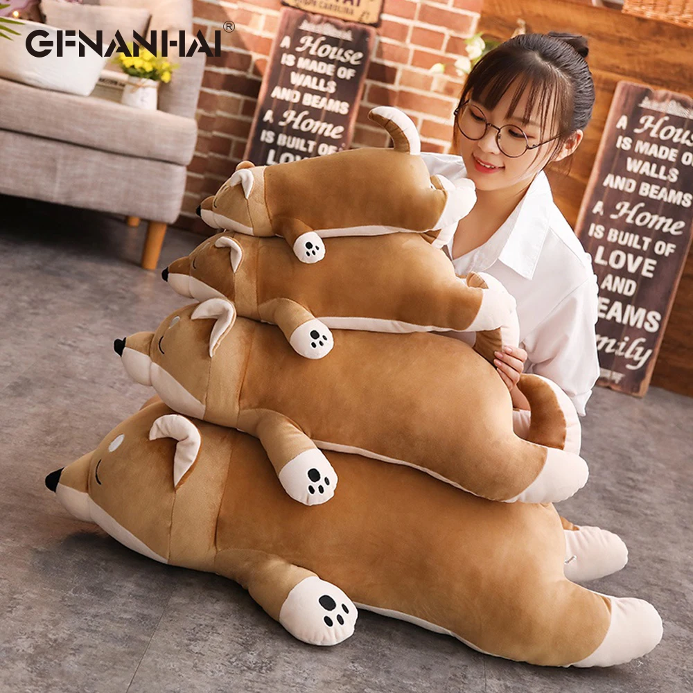 Плюшевые игрушки для собак Shiba Inu плюшевые подушки 40/60/80 см детей|Мягкие животные| |
