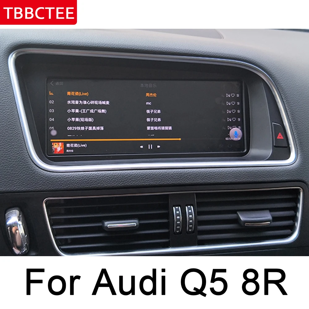 Автомобильный мультимедийный плеер для Audi Q5 8R 2008~ MMI Android gps Navi карта стерео Bluetooth 1080p ips экран WiFi HD карта Авторадио