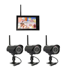 7 дюймов 2,4 ГГц наружная Водонепроницаемая камера Беспроводной Детский монитор с 3 камерой