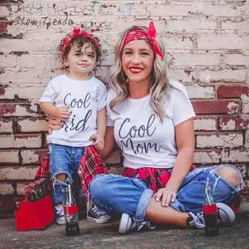 Famille correspondant tenues père mère fille fils vêtements Look t-shirt papa maman et moi robe maman bébé enfants vêtements