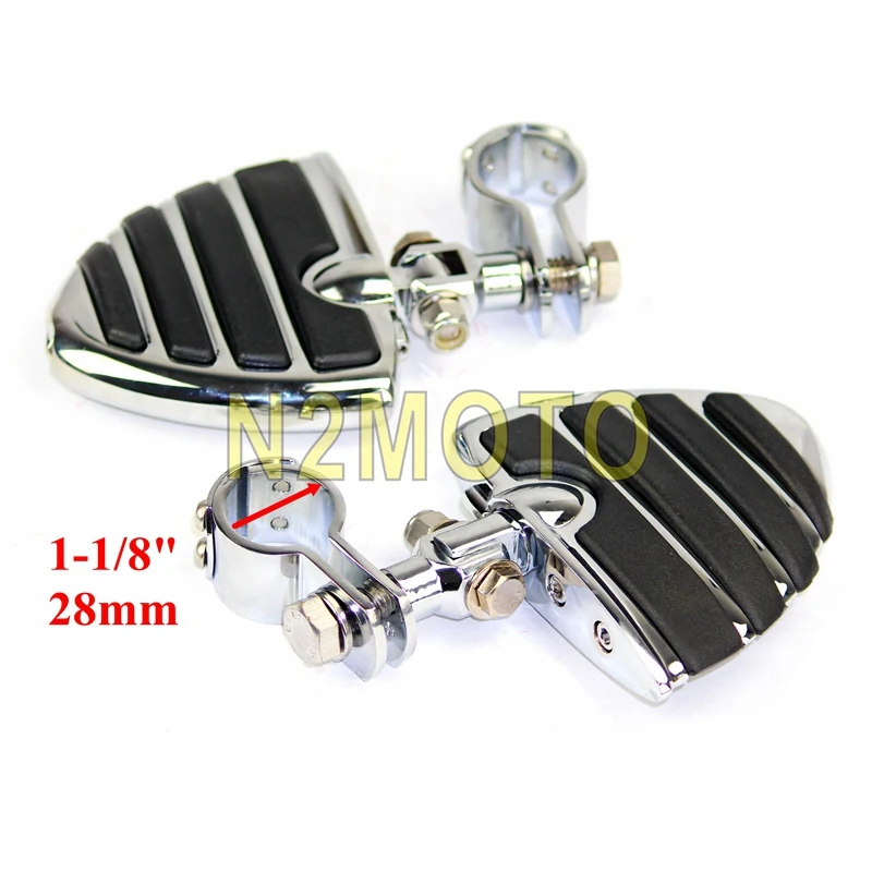 28mm 1-1/" 1-1/8" 1-1/" мотоциклетный дорожный двигатель защита от краш-баров подножки w/28 мм 32 мм 38 мм зажимы крыло Стиль опора для ноги - Цвет: 28mm
