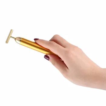 

New Arrival 1 Set Energy Beauty Bar Slim Face Massage Tool T Shape Facial Vibration Massager Stick Lift Skin Tightening