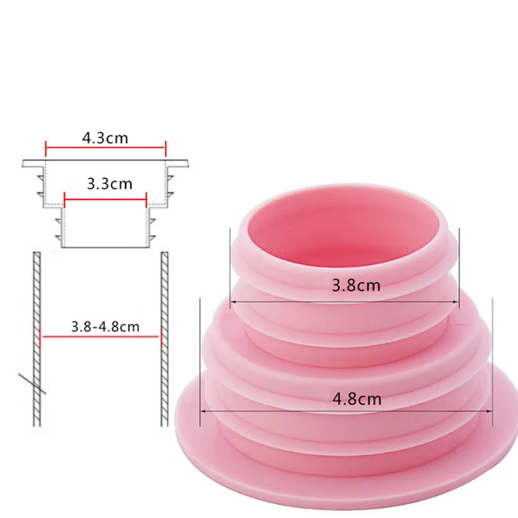KOMOREBI 1 шт. уплотнитель труб для канализационных труб, силиконовое дезодорирующее кольцо, стиральная машина, ванная комната, канализация, борьба с вредителями, дренажное уплотнение