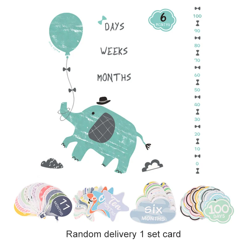 Baby Blankets Swaddle Wrap Newborn Fashion Bathing Towels Elephant Printed Cute Soft Blanket DIY Infant Kids Photography Props | Мать и