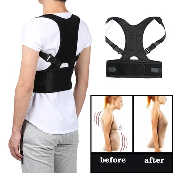 Magnetic Adult Back Corset Shoulder Lumbar Posture Corrector Bandage Spine Support Belt Back Support Posture Correction PC211