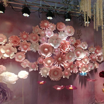 

Giant Paper Flowers Peony Large Rose Daisy Diy Home Wedding Party Photography Background Wall Decoration Fashion Crafts
