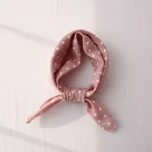 Yishine 42x42 см, 4 цвета, милые детские хлопковые треугольные ободок девушки женщины, шарф, шаль, полотенце для рук