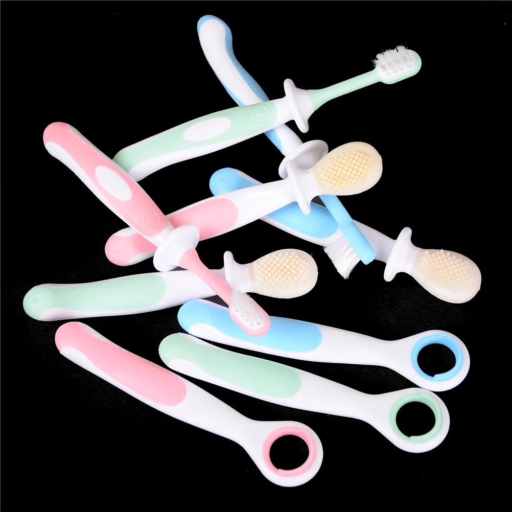 3Pcs/set Child Tooth Care Silicone Toothbrush Infants BABY Soft