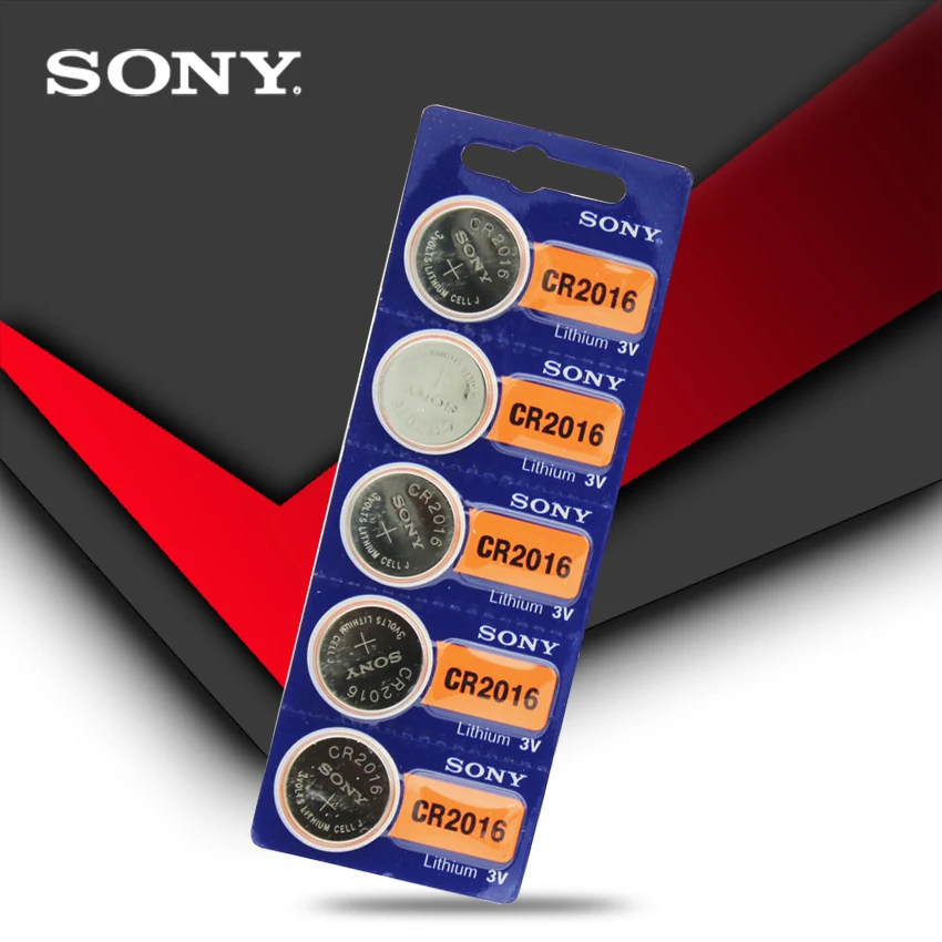 4 шт./лот SONY 3 В литиевая монета батареи кнопки DL2016 KCR2016 CR2016 LM2016 BR2016 высокой плотности энергии