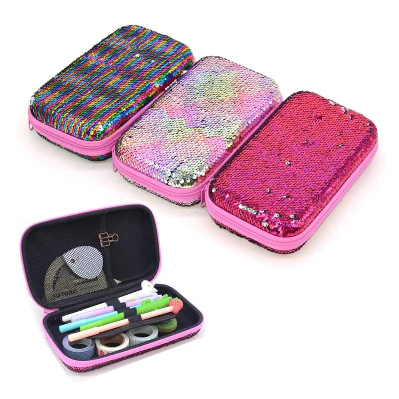 

Sequin Pencil Case Estuche Escolar Kalemlik Trousse Scolaire Stylo Sequin Pencilcase Box Utiles Escolares Cute Pen Case Astuccio