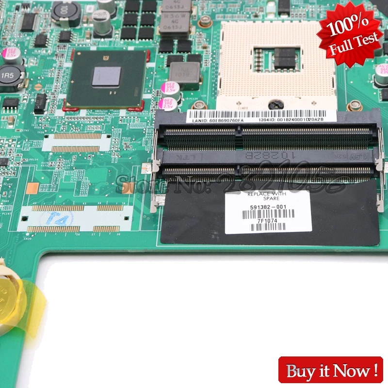 NOKOTION 573758-001 591382-001 аккумулятор большой емкости DAUT8AMB8D0 основная плата для HP Pavilion DV8 Материнская плата ноутбука PM55 DDR3 GT230M Процессор