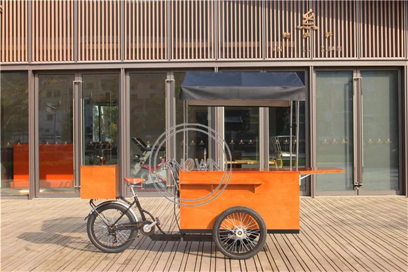 Педальная/электрическая передвижная кофейня, торговый автомат для еды, снековый велосипед, уличный пищевой трицикл для продажи