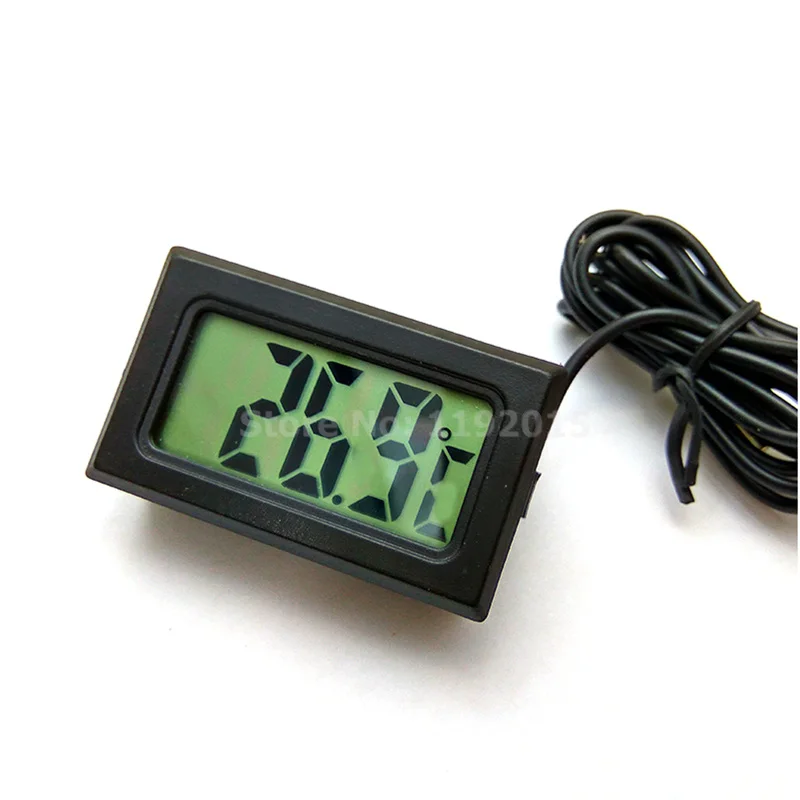 1 Pcs LCD Button Battery Digital Thermometer for Freezer Temperature 50