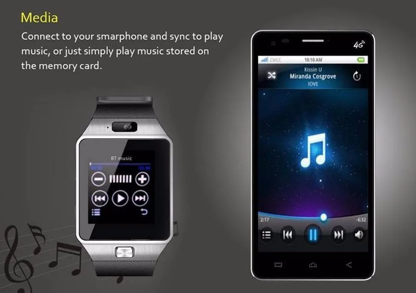 Newest Bluetooth font b Smartwatch b font antilost smart watch for HTC xiaomi Android Phone Smartphones