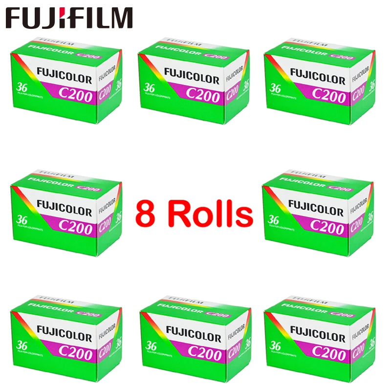 8 Roll / lot Fujifilm C200 Գույն 35 մմ Ֆիլմ 36 posուցադրման 135 ձևաչափի ֆոտոխցիկի համար Lomo Holga 135 BC Լոմո խցիկ Նվիրված