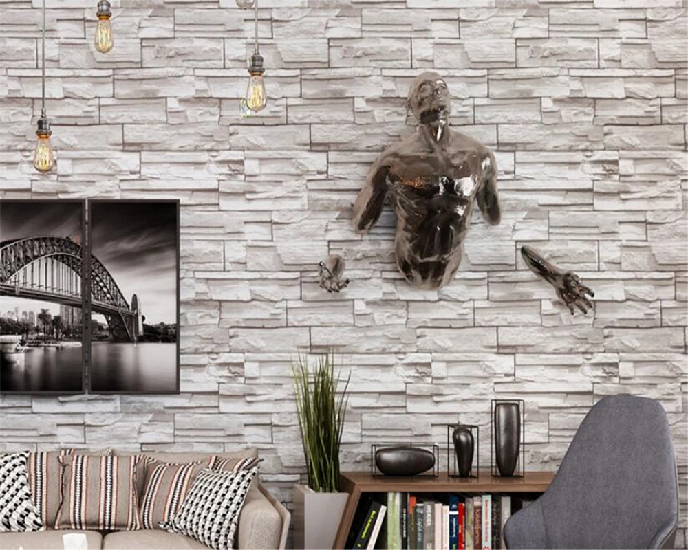 Beibehang папье peint росписи 3d росписи обои для стен современный моделирования brick Ресторан обои для гостиной