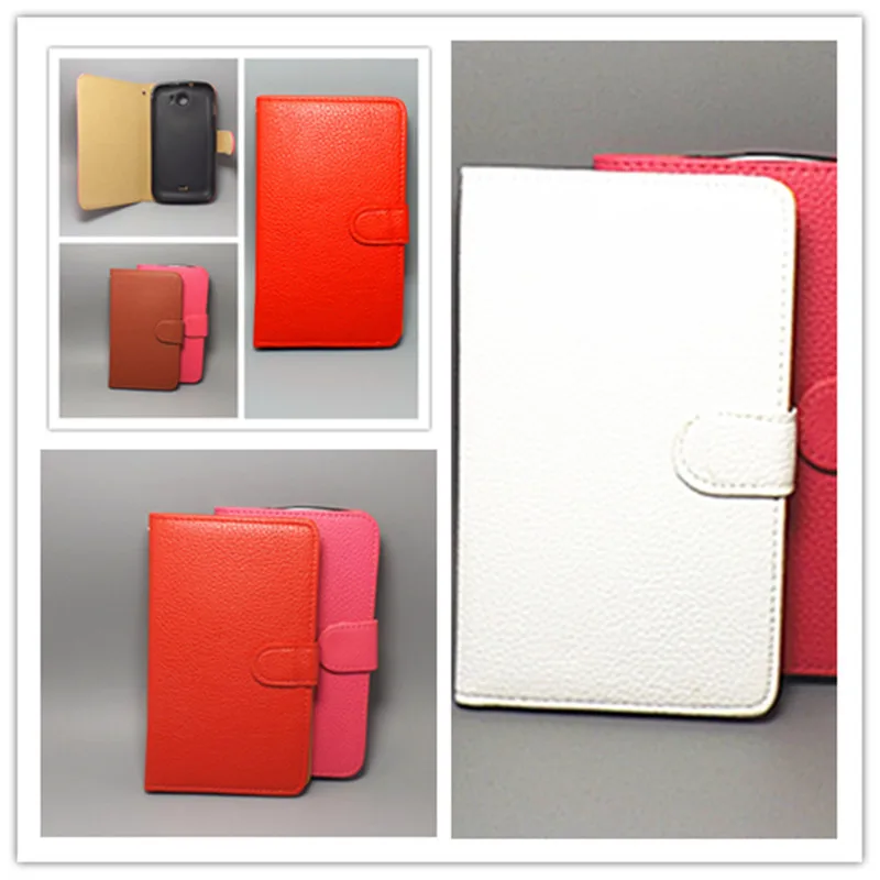 

7 colorsfor Huawei Y330 Lichi Gorgeous fashion Texture Leather Case Pouch Flip case Free Shipping