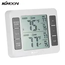 KKmoon-Mini termómetro Digital LCD medidor de temperatura inalámbrico para exteriores, con pantalla de Valor Mínimo C/F Max