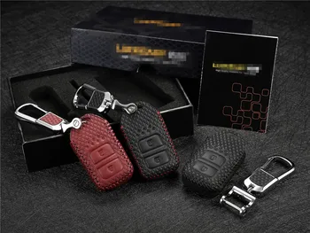 

LUCKEASY For honda jade 2013 1.8L GIENIA 2017 1.5 cvt crosstour 2014 fit 2018 1.5L xr-v Car Key bag case wallet holder key cover