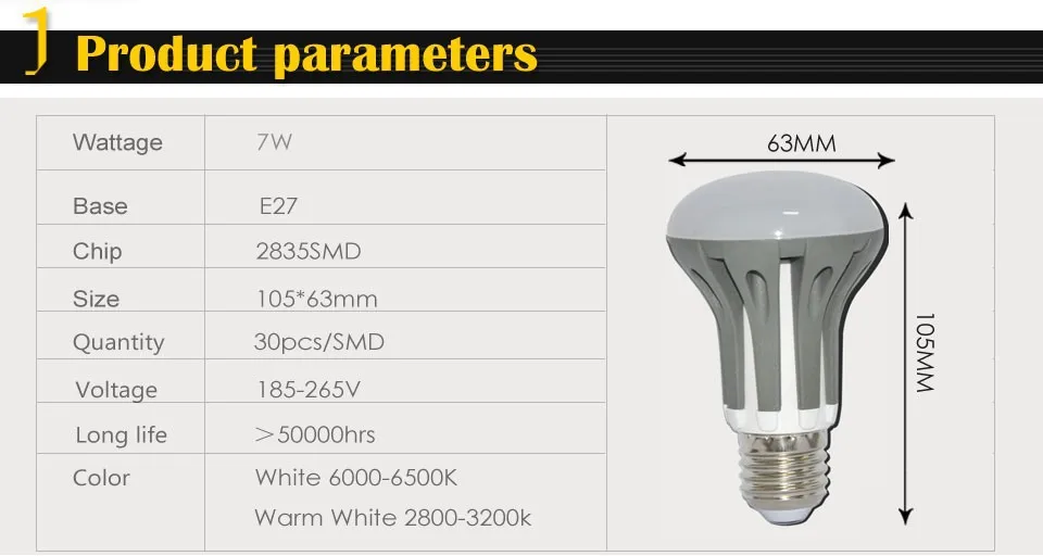 Foxanon бренд затемнения E27 E14 светодиодный светильник 3 Вт 5 Вт 7 Вт 220V светодиодный лампы 2835 SMD чип лампы высокого качества светильник ing R39 R50 R63 1 шт
