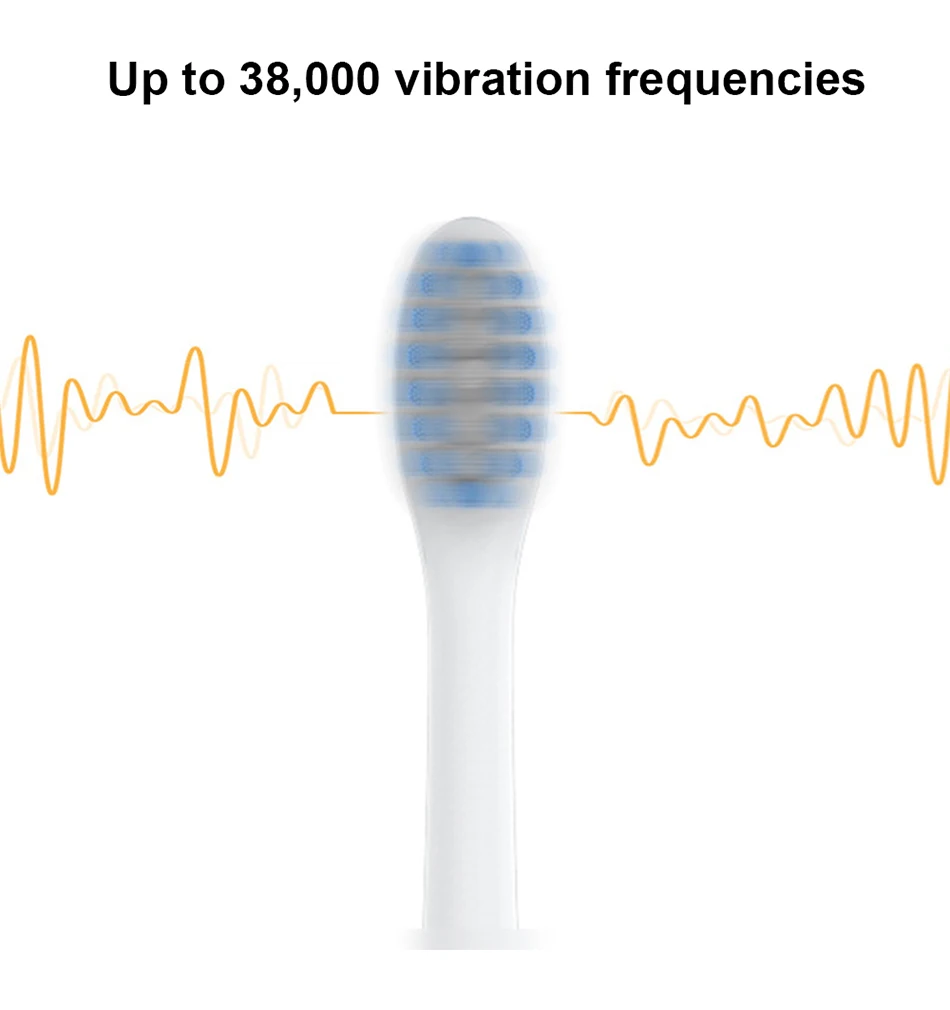 Звуковая электрическая зубная щетка Водонепроницаемая портативная перезаряжаемая ультразвуковая Автоматическая звуковая